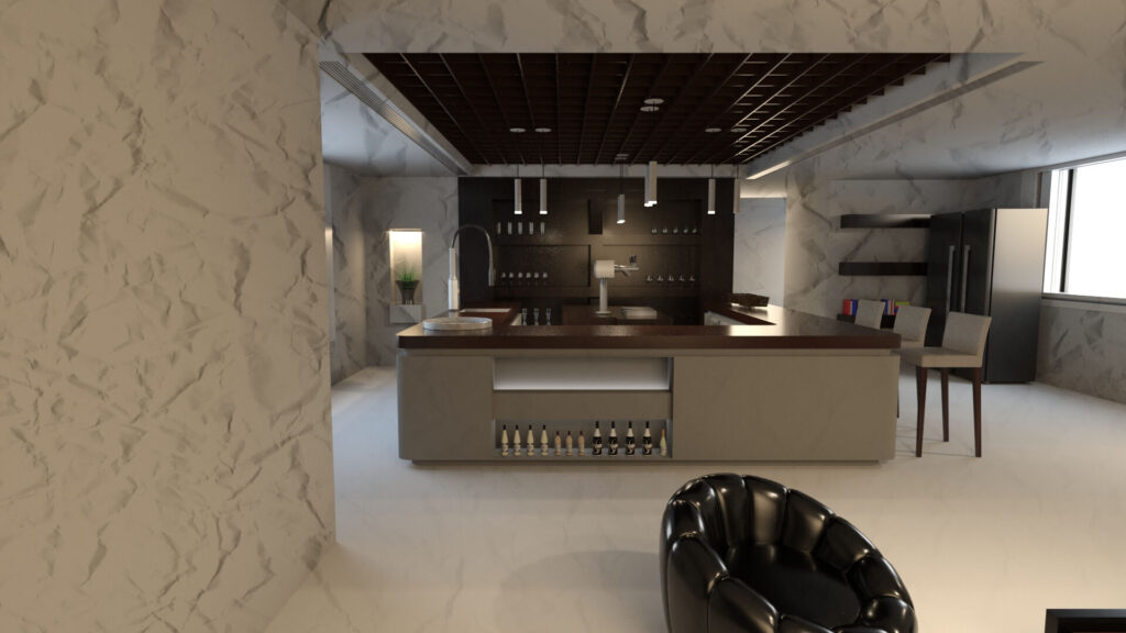 Ukázka interiéru kuchyně